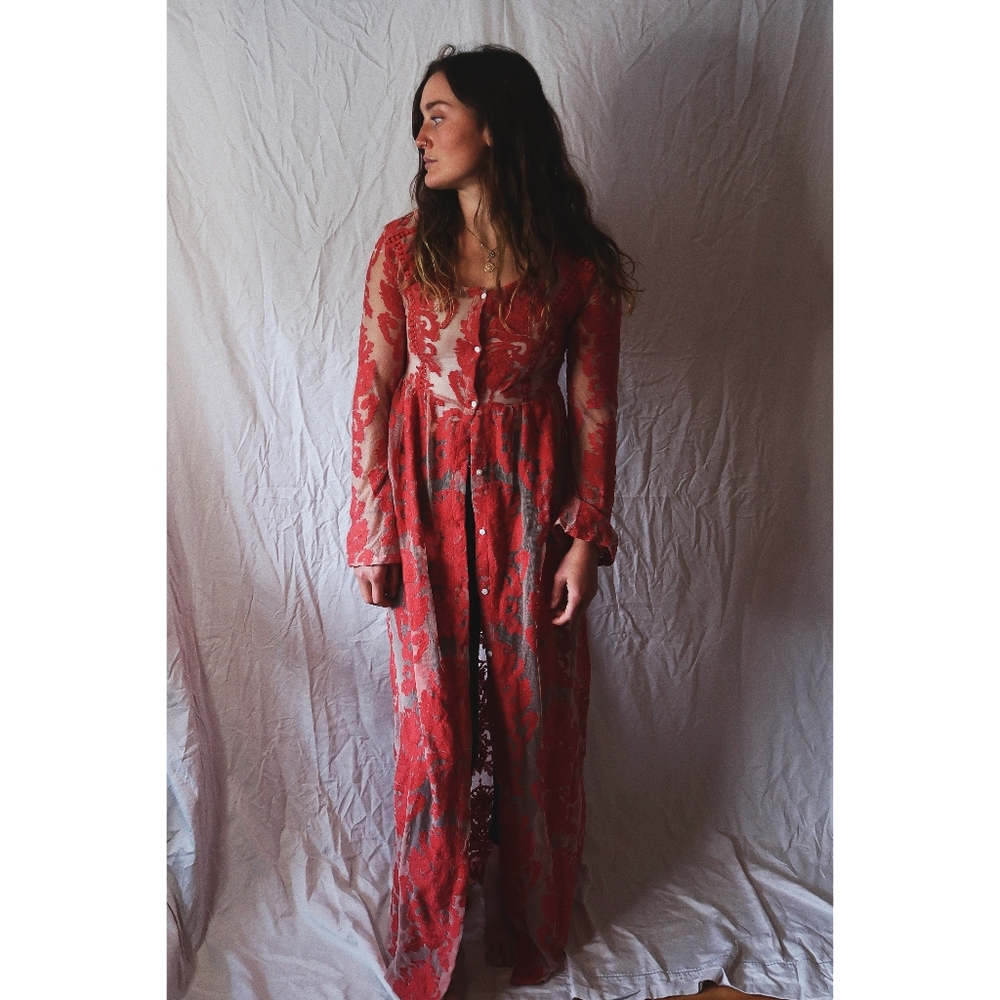 MINKPINK Red Lace Dress